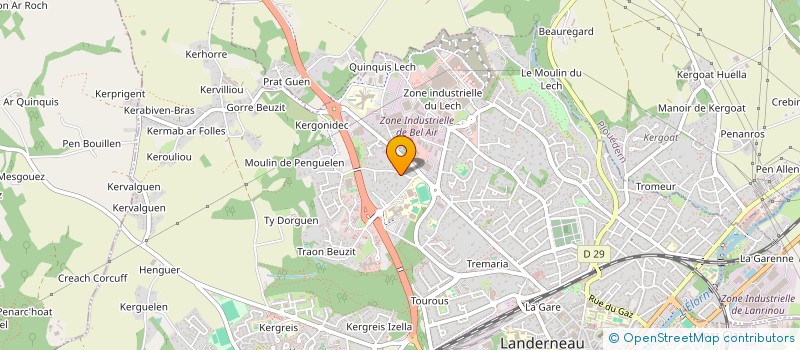 localisation de l'entreprise SCI DESCARTES  LANDERNEAU