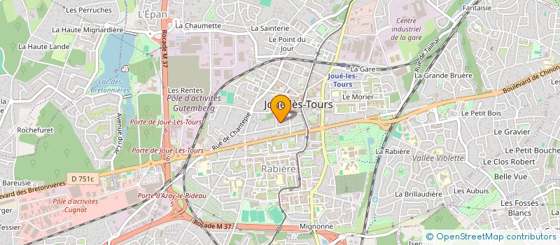 localisation de l'entreprise SCI DESCARTES  JOUE-LES-TOURS