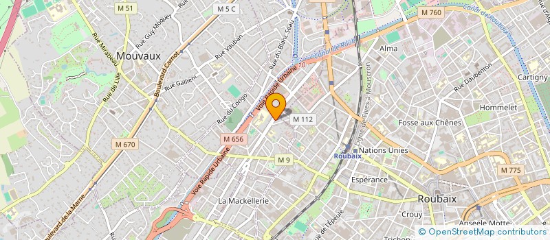 localisation de l'entreprise SCI DESCAT  TOURCOING