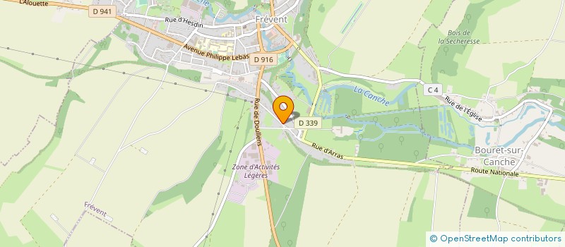 localisation de l'entreprise SCI DESCATOIRE  FREVENT