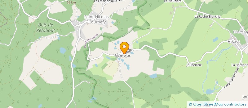 localisation de l'entreprise SCI DESCHAMPS ROSIER  LADIGNAC-LE-LONG