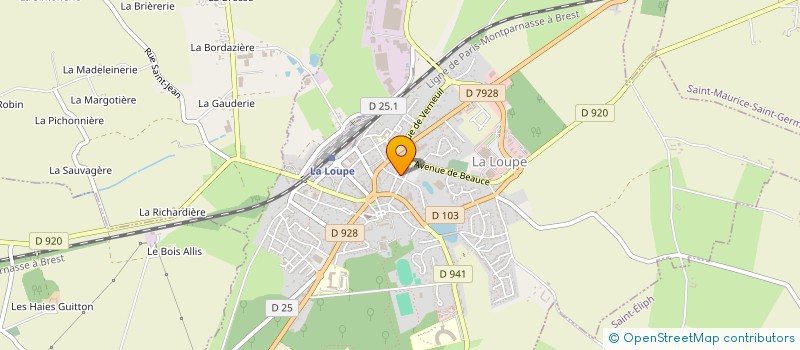 localisation de l'entreprise SCI DESCHANEL à LA LOUPE