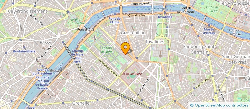 localisation de l'entreprise SCI DESCHANEL CHAMP DE MARS à PARIS