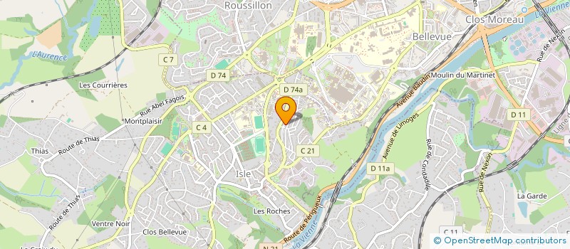 localisation de l'entreprise SCI DESCHAT à ISLE