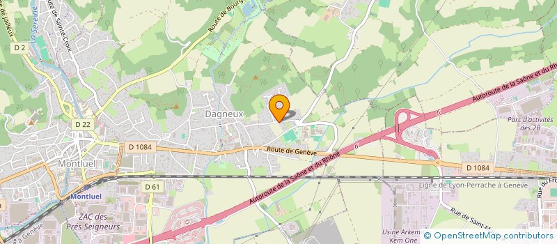 localisation de l'entreprise SCI DESCO  DAGNEUX