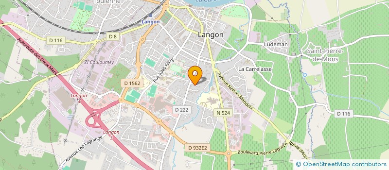 localisation de l'entreprise SCI DESCOS BIGANOS à LANGON
