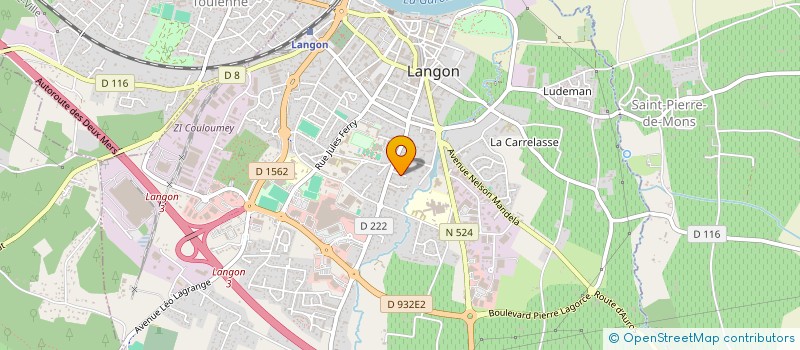localisation de l'entreprise SCI DESCOS KENNEDY à LANGON