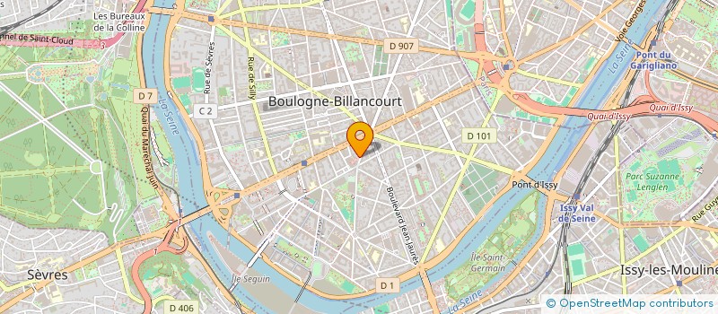 localisation de l'entreprise SCI DESFEUX PELTIER à BOULOGNE-BILLANCOURT