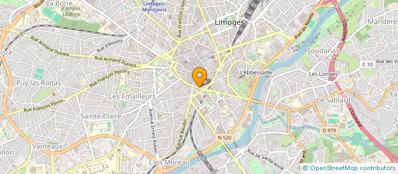 localisation de l'entreprise SCI DESFON à LIMOGES