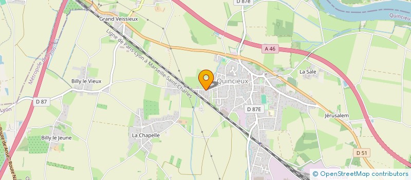 localisation de l'entreprise SCI DESGEORGES  QUINCIEUX