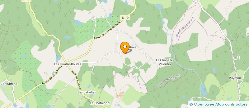 localisation de l'entreprise SCI DESHAIES  LA ROCHE L'ABEILLE