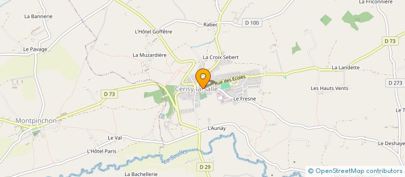 localisation de l'entreprise SCI DESHAYES  CERISY-LA-SALLE