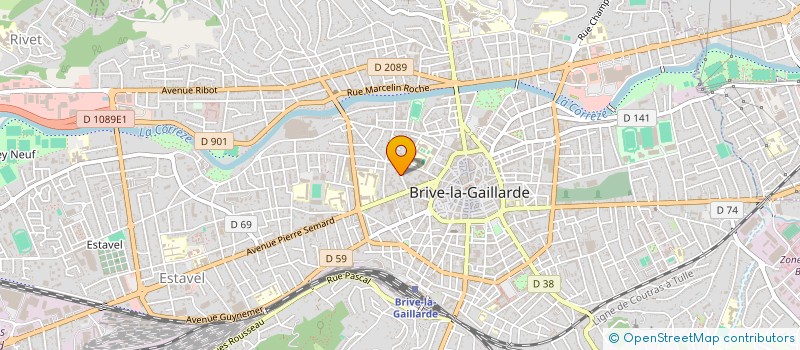 localisation de l'entreprise SCI DESHORS  BRIVE-LA-GAILLARDE