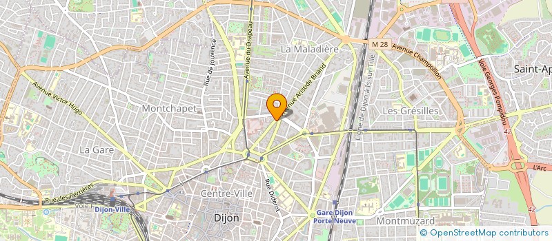 localisation de l'entreprise SCI DESIGN à DIJON