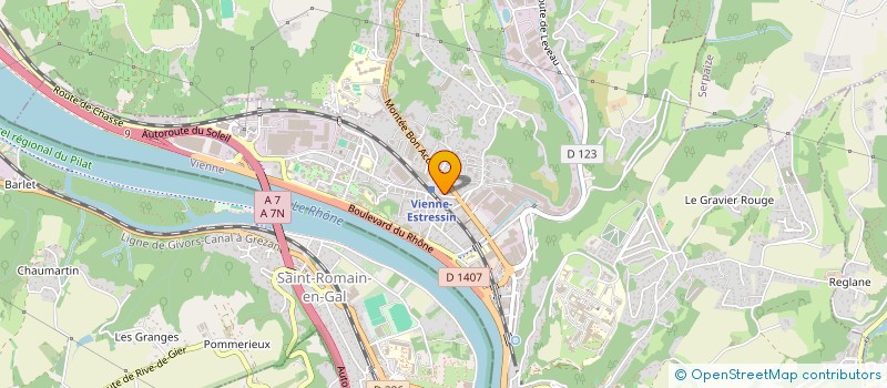 localisation de l'entreprise SCI DESIGN CONCEPT G  VIENNE