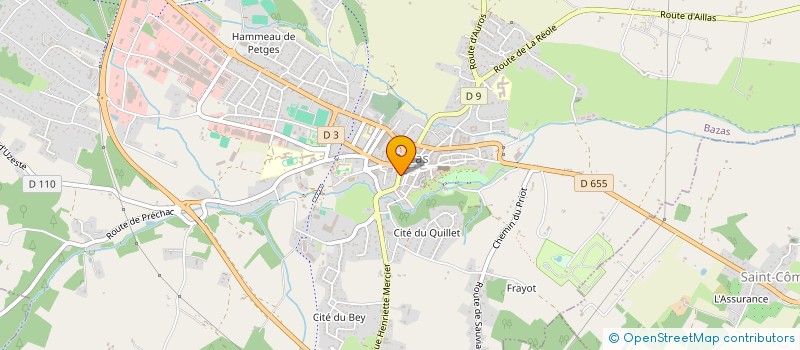 localisation de l'entreprise SCI DESIGN IMMO  BAZAS