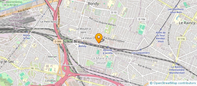 localisation de l'entreprise SCI DESIR E.J.S  BONDY