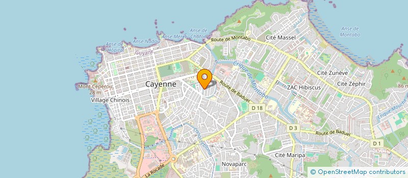 localisation de l'entreprise SCI DESIR IMMO  CAYENNE