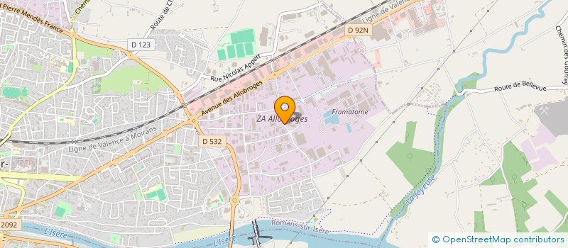 localisation de l'entreprise SCI DESIRE  ROMANS-SUR-ISERE