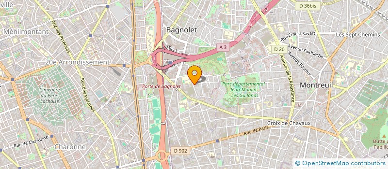 localisation de l'entreprise SCI DESIRE à BAGNOLET