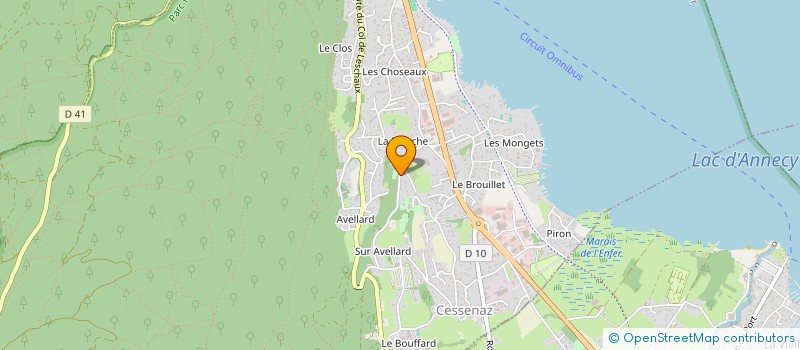 localisation de l'entreprise SCI DESIRE  SEVRIER