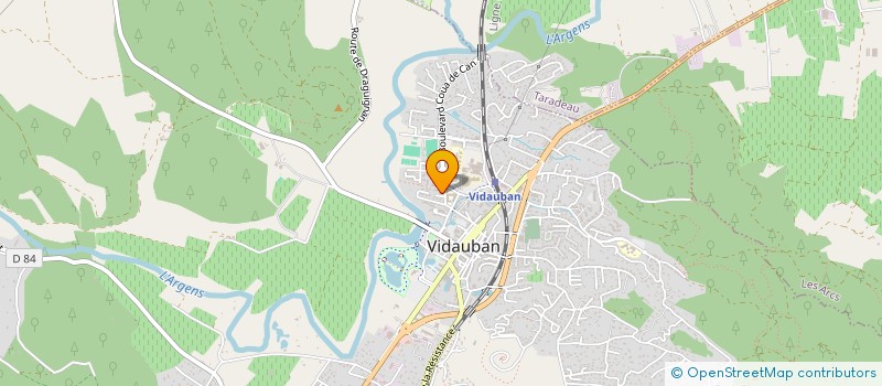 localisation de l'entreprise SCI DESIRE CALOUCAERA  VIDAUBAN