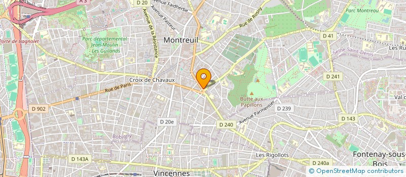localisation de l'entreprise SCI DESIRE CHEVALIER à MONTREUIL