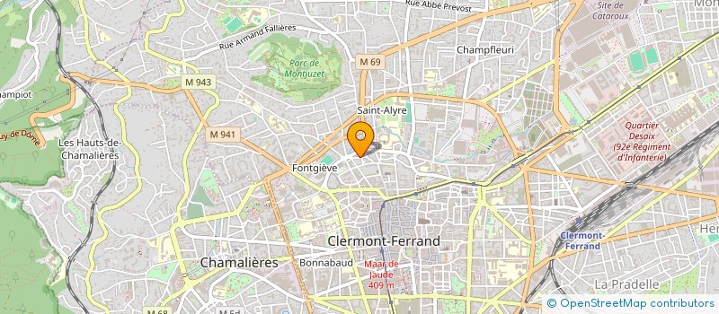 localisation de l'entreprise SCI DESIREE  CLERMONT-FERRAND