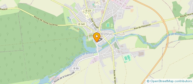 localisation de l'entreprise SCI DESIREE  BRETEUIL