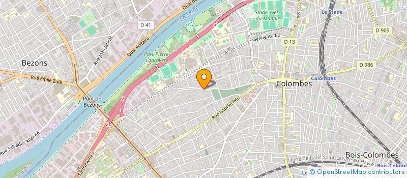 localisation de l'entreprise SCI DESJARDIN FLEGEAU à COLOMBES