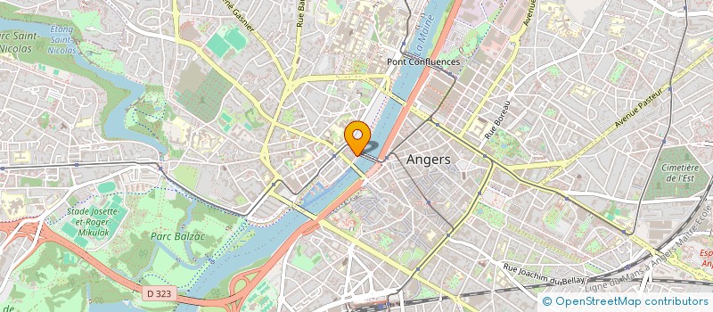 localisation de l'entreprise SCI DESJARDINS à ANGERS