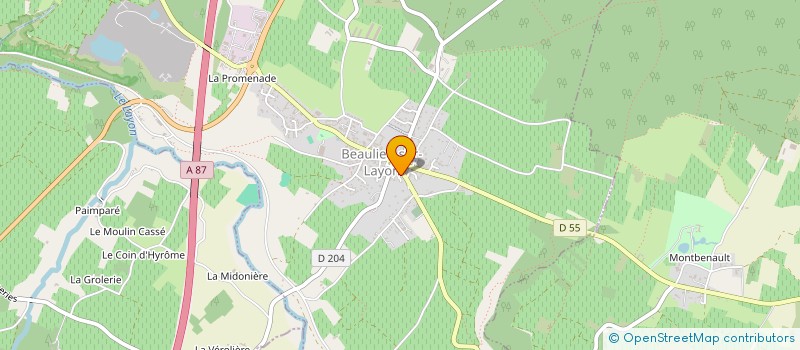 localisation de l'entreprise SCI DESJARDINS  BEAULIEU-SUR-LAYON