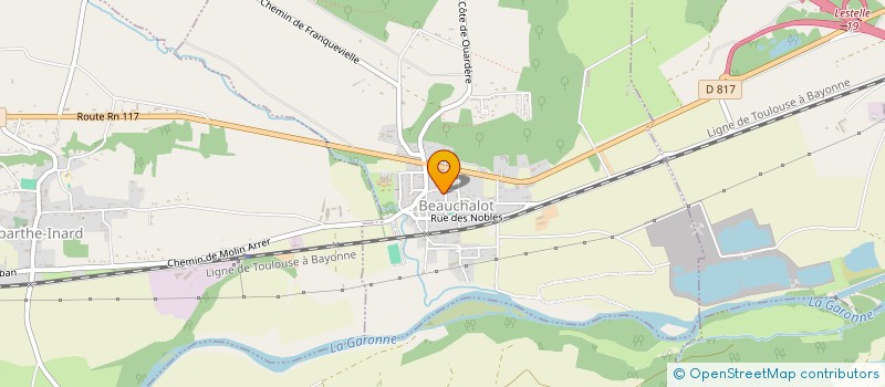 localisation de l'entreprise SCI DESJARDINS BSSC  BEAUCHALOT