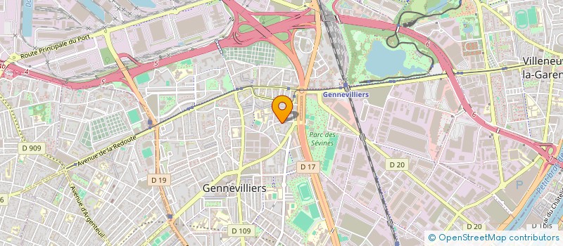 localisation de l'entreprise SCI DESLANDES 92 à GENNEVILLIERS