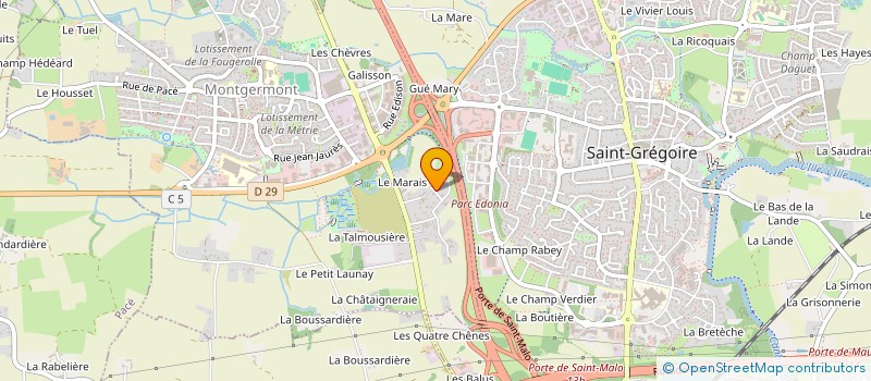 localisation de l'entreprise SCI DESLANDES INVEST 1  MONTGERMONT