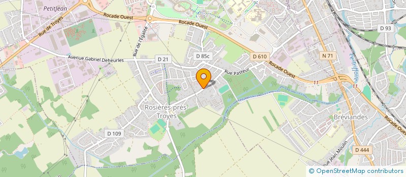 localisation de l'entreprise SCI DESLAUR  ROSIERES-PRES-TROYES