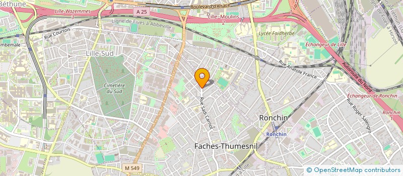 localisation de l'entreprise SCI DESMAU  FACHES-THUMESNIL