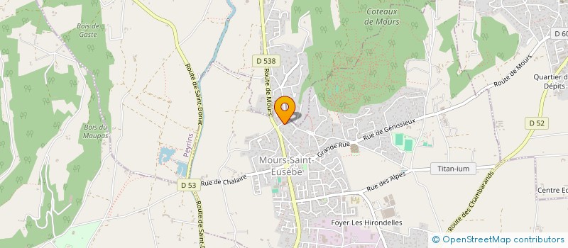 localisation de l'entreprise SCI DESMOULINS  MOURS-SAINT-EUSEBE