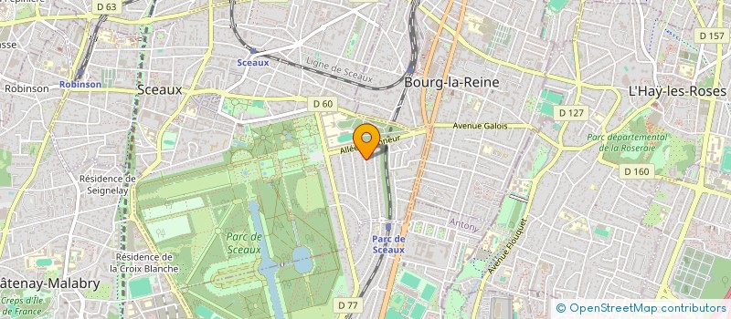 localisation de l'entreprise SCI DESMOULINS BIBLIOTHEQUE à SCEAUX