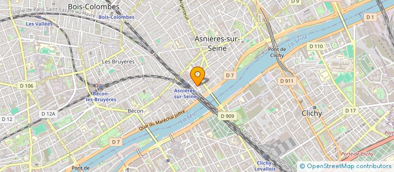 localisation de l'entreprise SCI DESNOT CHANTIER  ASNIERES-SUR-SEINE