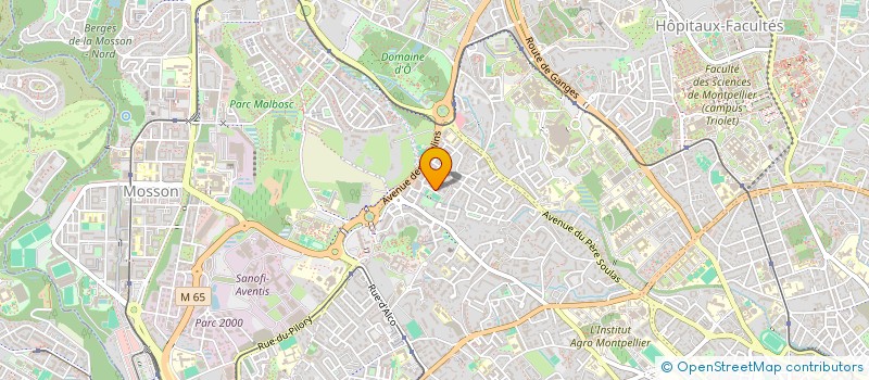 localisation de l'entreprise SCI DESNOUES GLEYSE à MONTPELLIER
