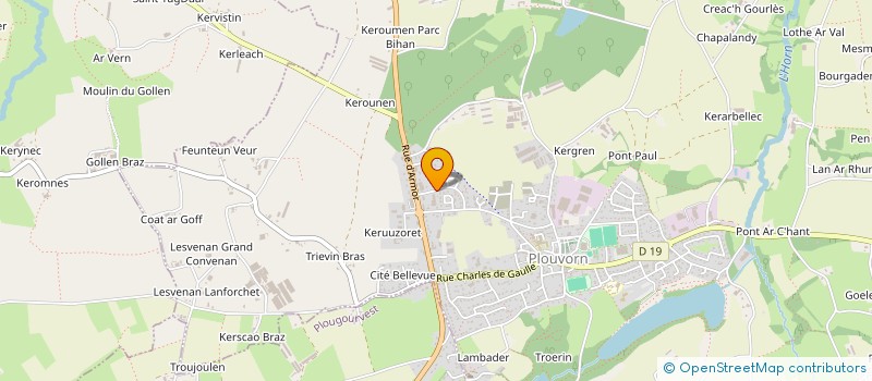 localisation de l'entreprise SCI DESPAS  PLOUVORN