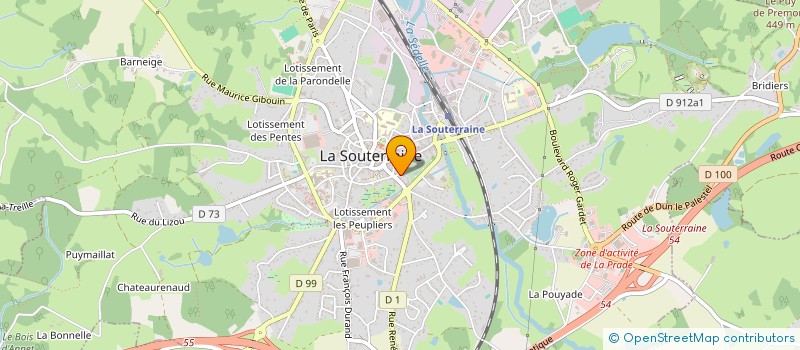 localisation de l'entreprise SCI DESPERADOS  LA SOUTERRAINE