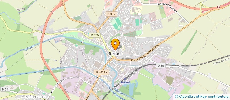 localisation de l'entreprise SCI DESPERANZA  RETHEL