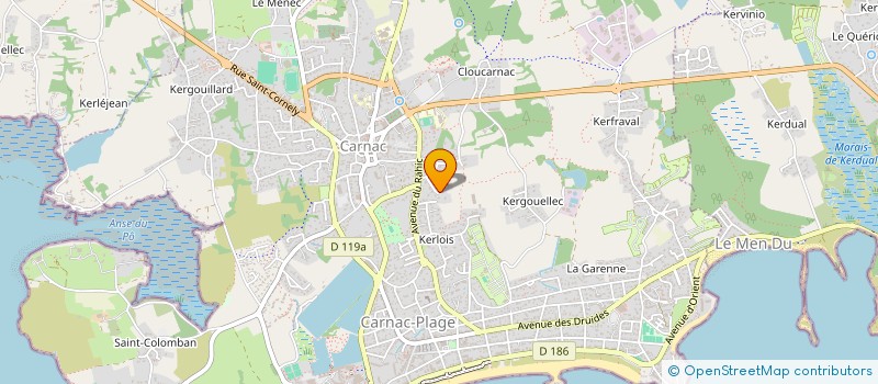 localisation de l'entreprise SCI DESPOORTER  CARNAC