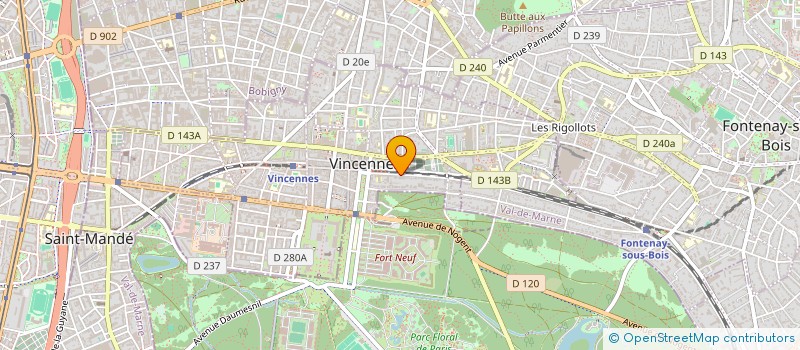 localisation de l'entreprise SCI DESPREAUX à VINCENNES