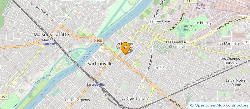 localisation de l'entreprise SCI DESQUATRES  SARTROUVILLE