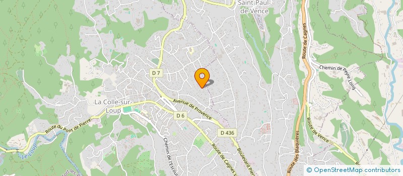 localisation de l'entreprise SCI DESREUMAUX  LA COLLE-SUR-LOUP