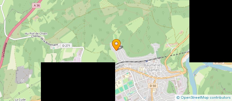 localisation de l'entreprise SCI DESROCHES  BAUME-LES-DAMES