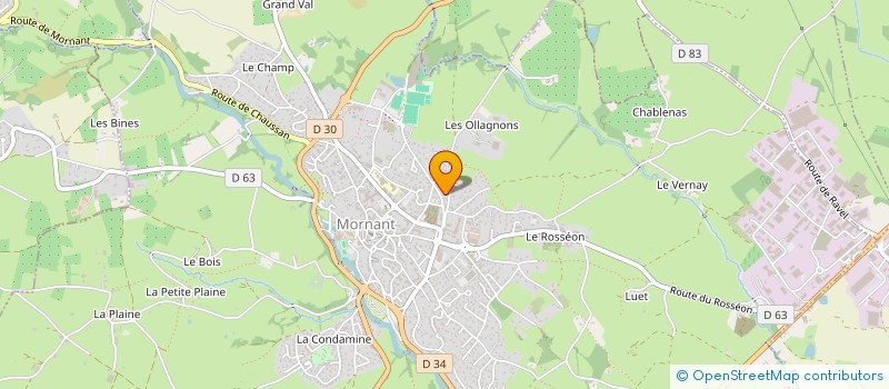 localisation de l'entreprise SCI DESROCHES  MORNANT